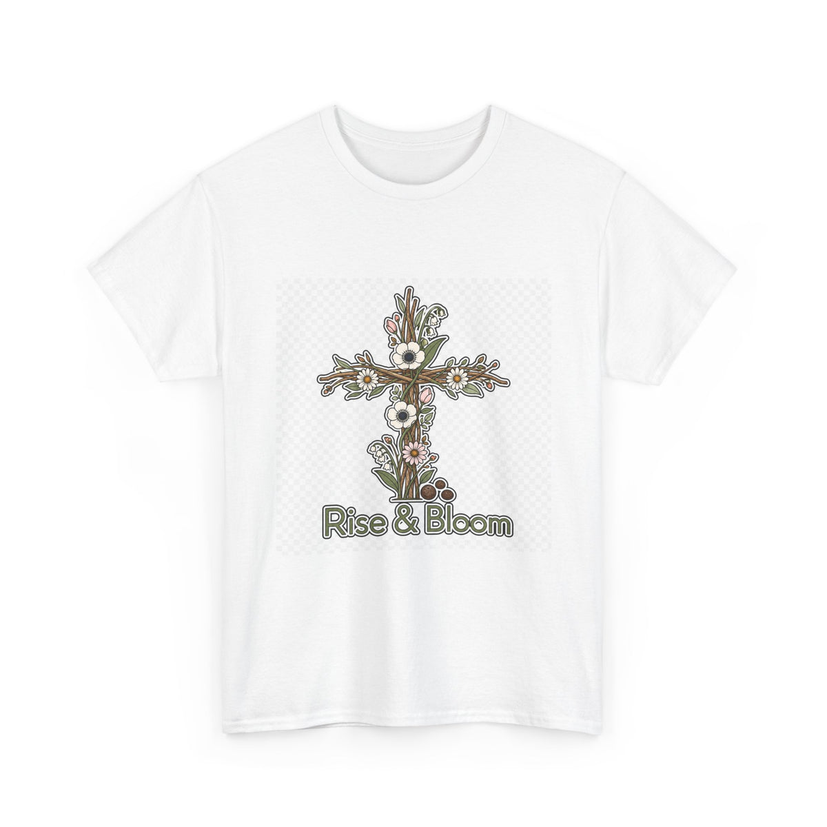 Easter Sunday Floral Bunny Tee for Women | Spring Gift