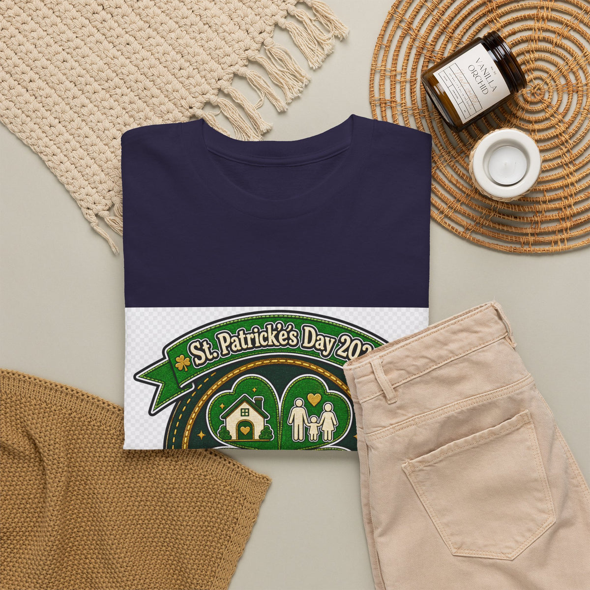 St. Patrick's Day Lucky Clover Shirt — Unisex Green Tee