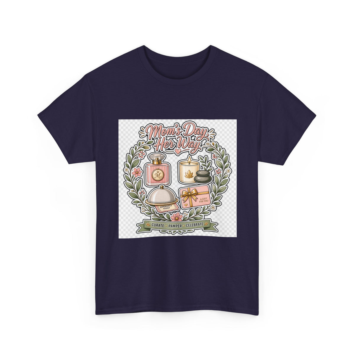 Mother's Day Shirt for Mom — Floral Heart Graphic Gift Tee