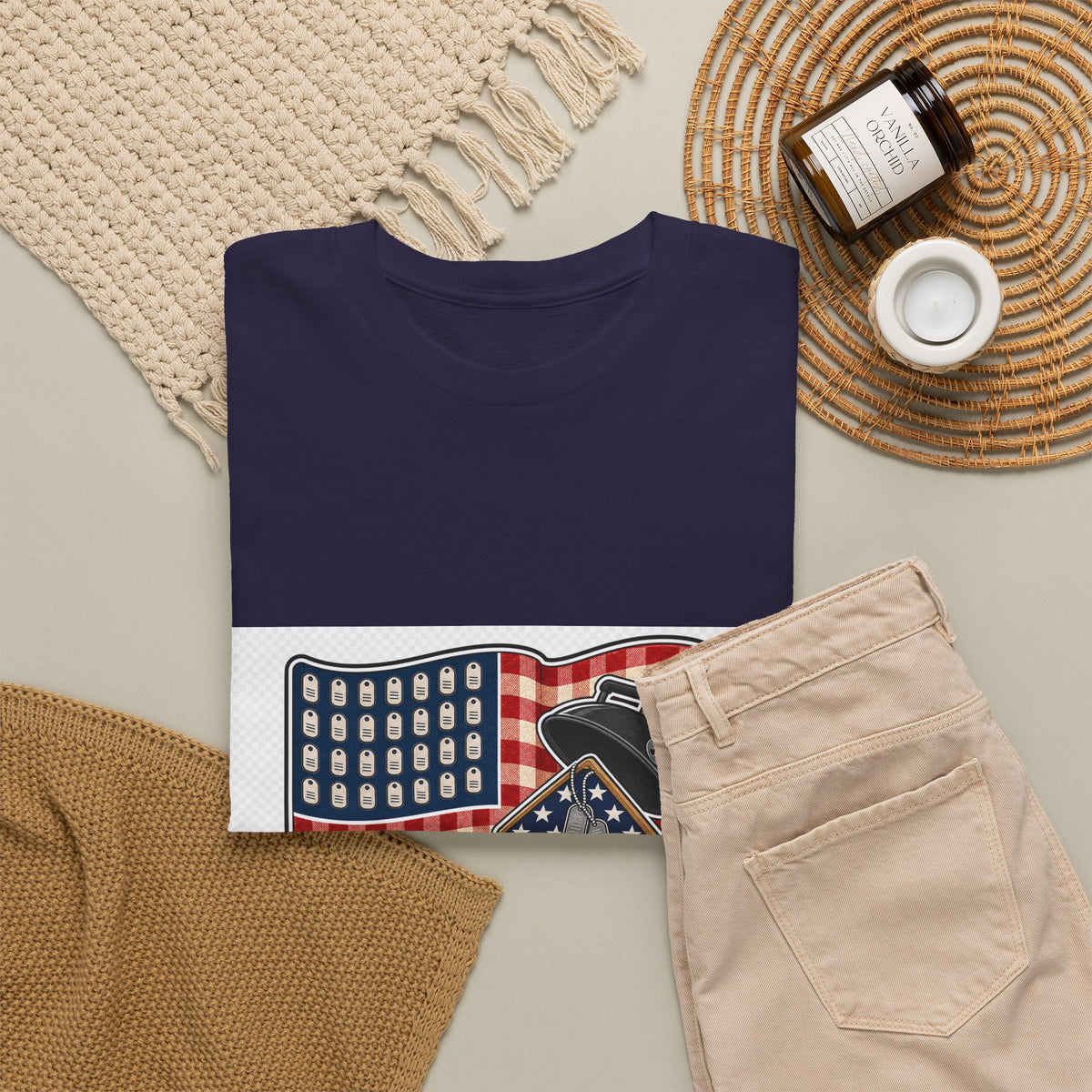 Memorial Day Patriotic Shirt for Men & Women — Vintage Flag