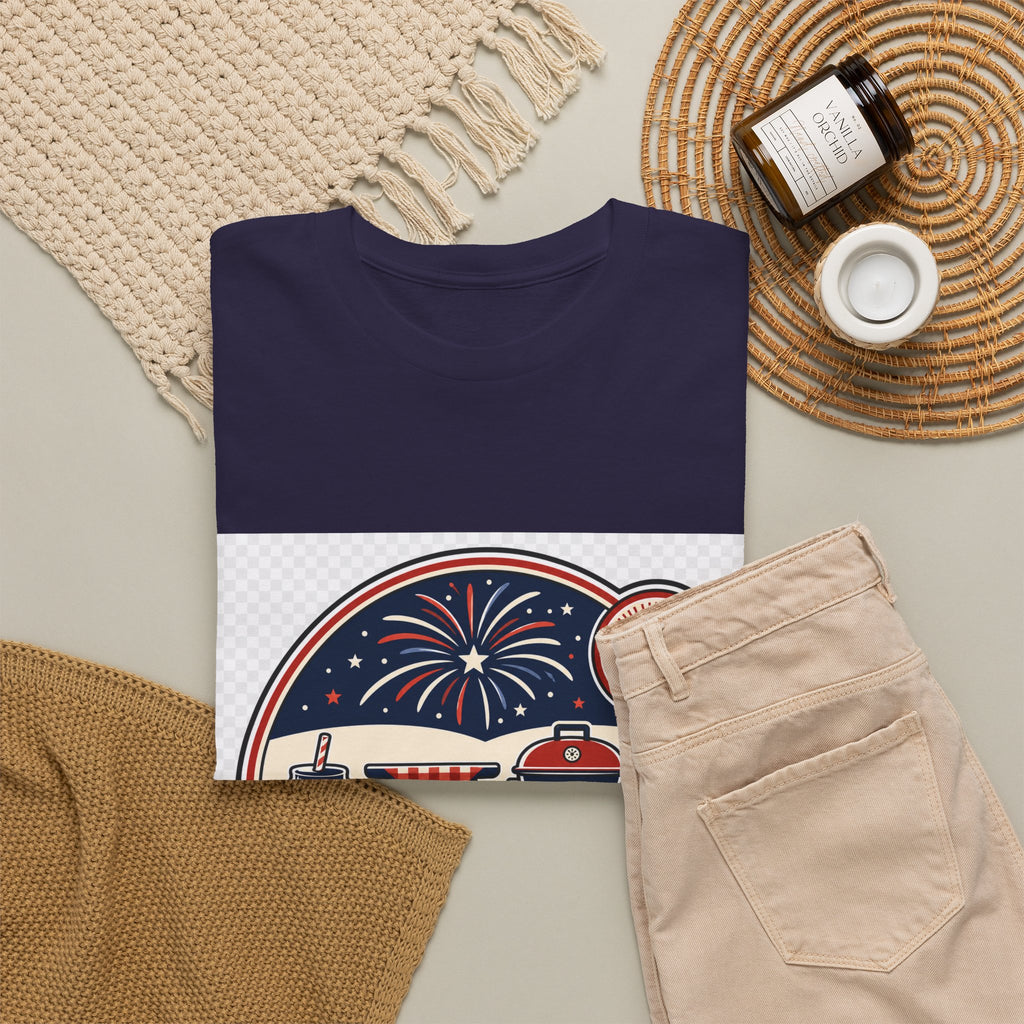 Independence Day Patriotic Tee for Adults - Vintage Flag