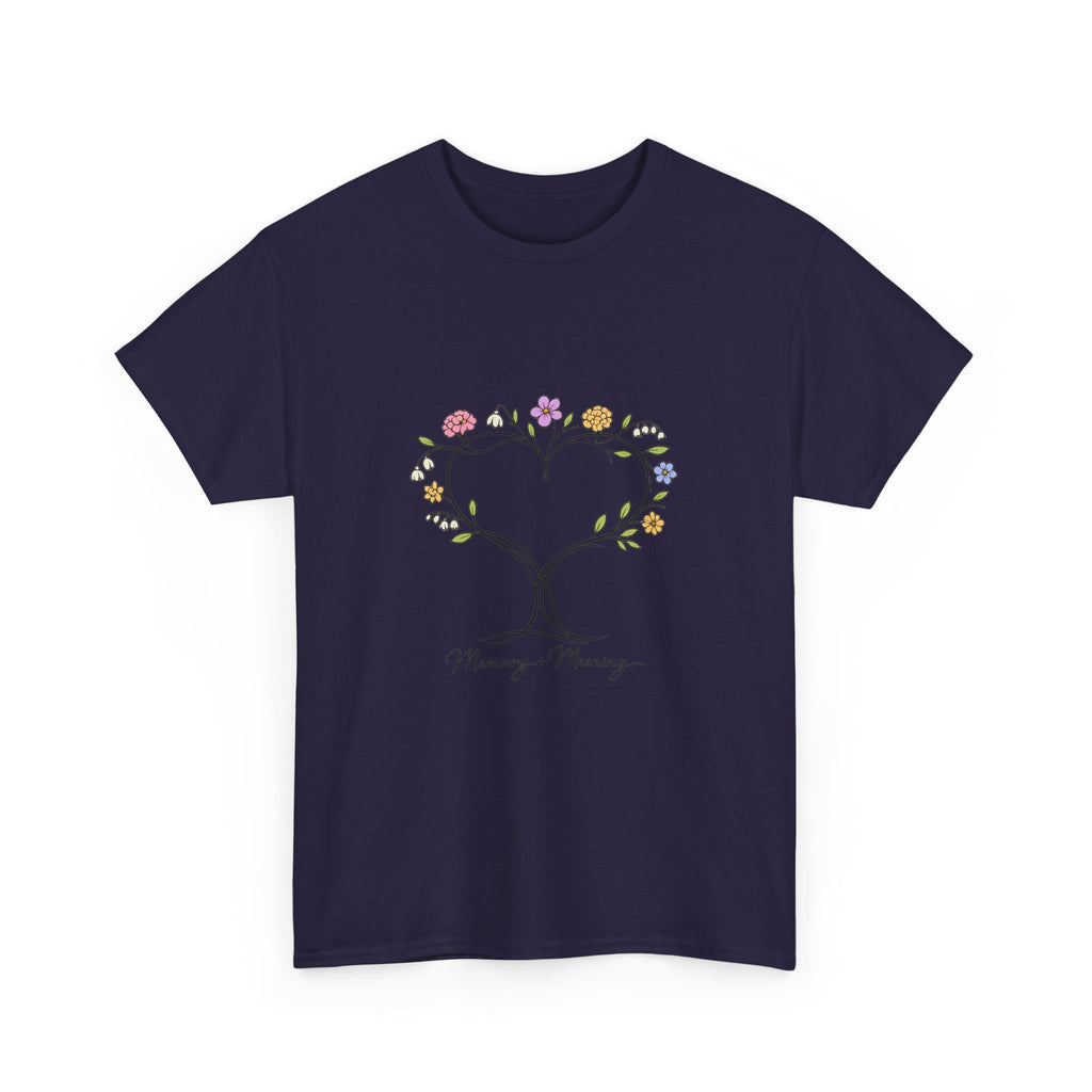 Mother's Day Shirt for Moms - Floral Heart Design Gift