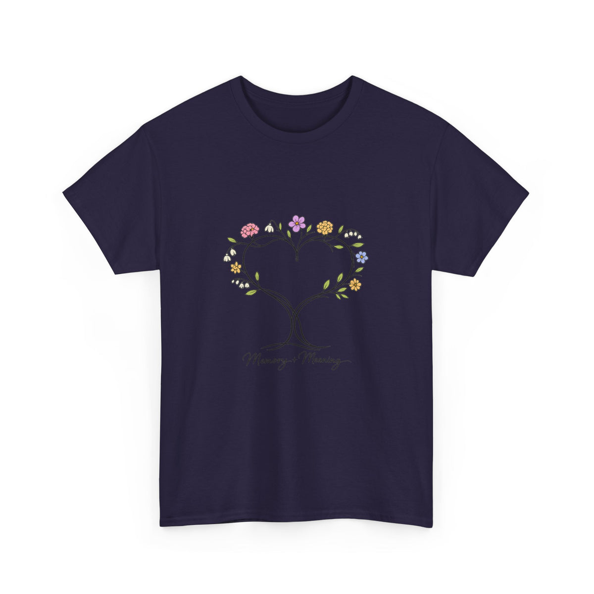 Mother's Day Shirt for Moms - Floral Heart Design Gift
