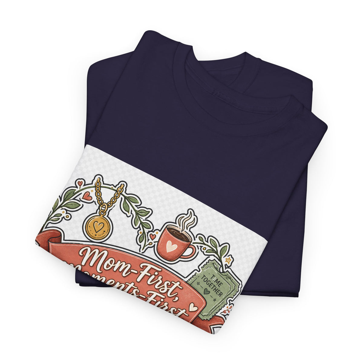 Mother's Day Floral Heart Tee — Perfect Mom Gift for Loving Moms