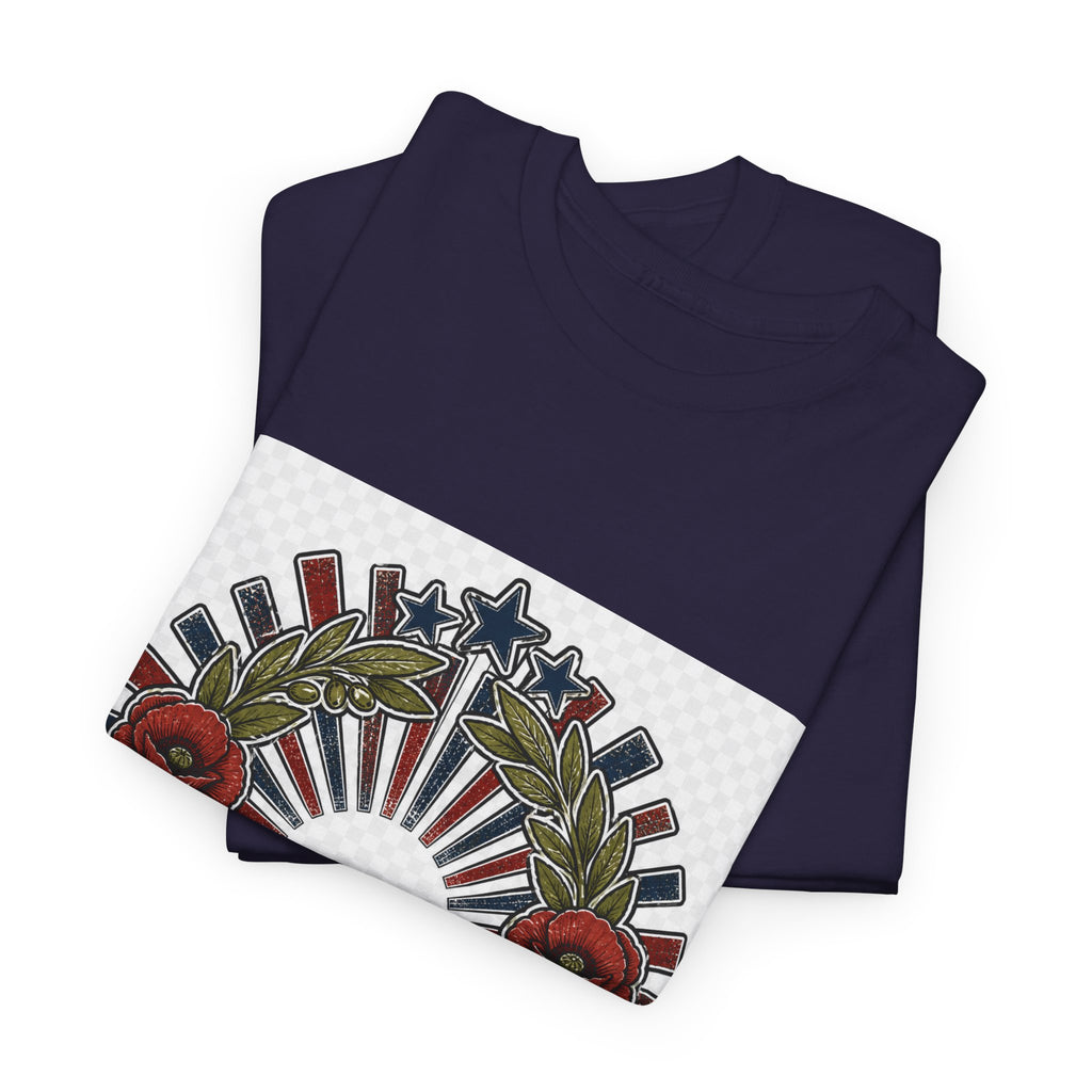 Memorial Day Remembrance Tee for Patriots - Poppy Flag