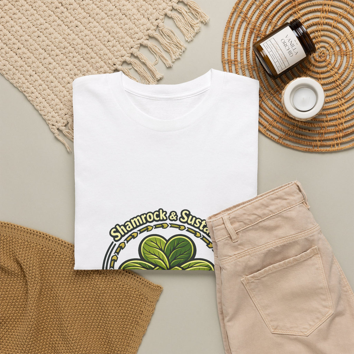 St. Patrick's Day Graphic Tee for Him – Shamrock Art Shirt