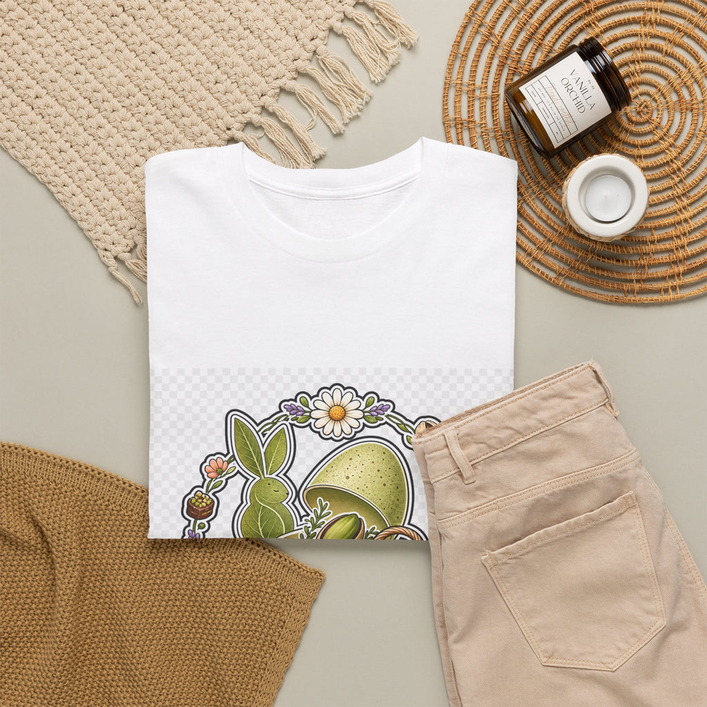 Easter Sunday Floral Bunny Graphic Tee for Family and Kids