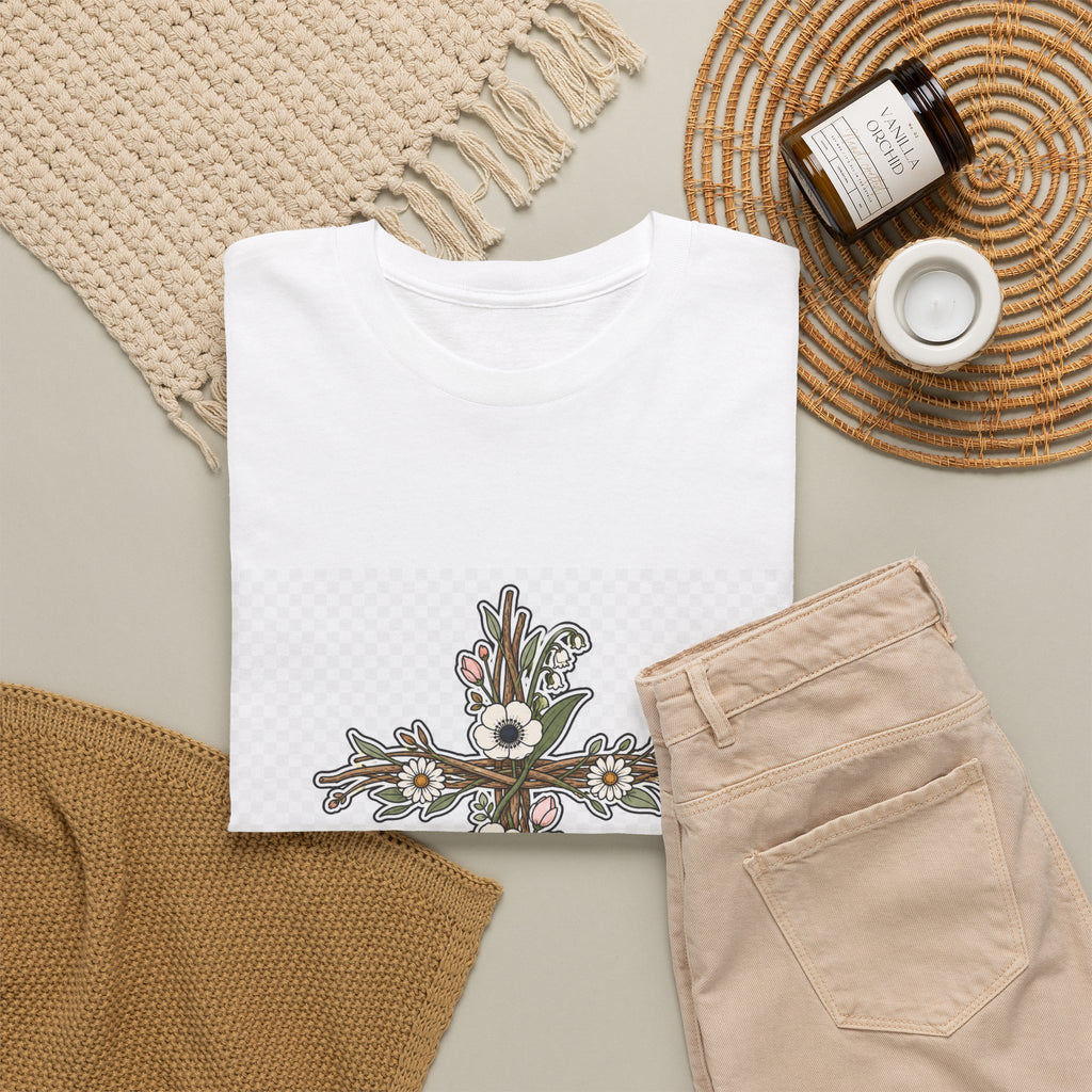 Easter Sunday Floral Bunny Tee for Women | Spring Gift