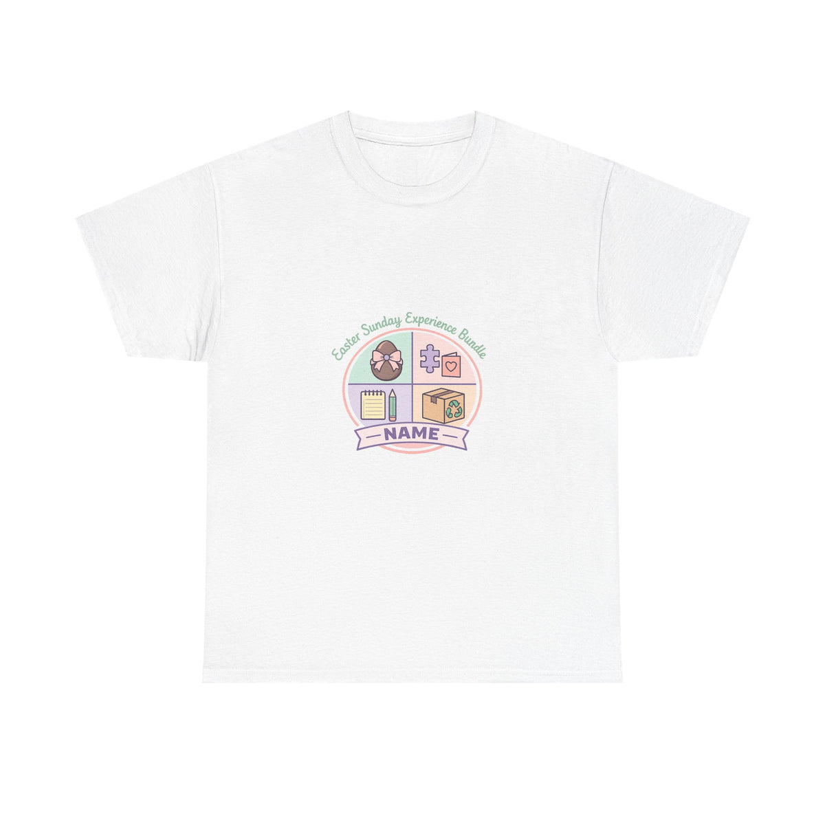 Easter Sunday Shirt for Women - Playful Bunny Floral Art Tee
