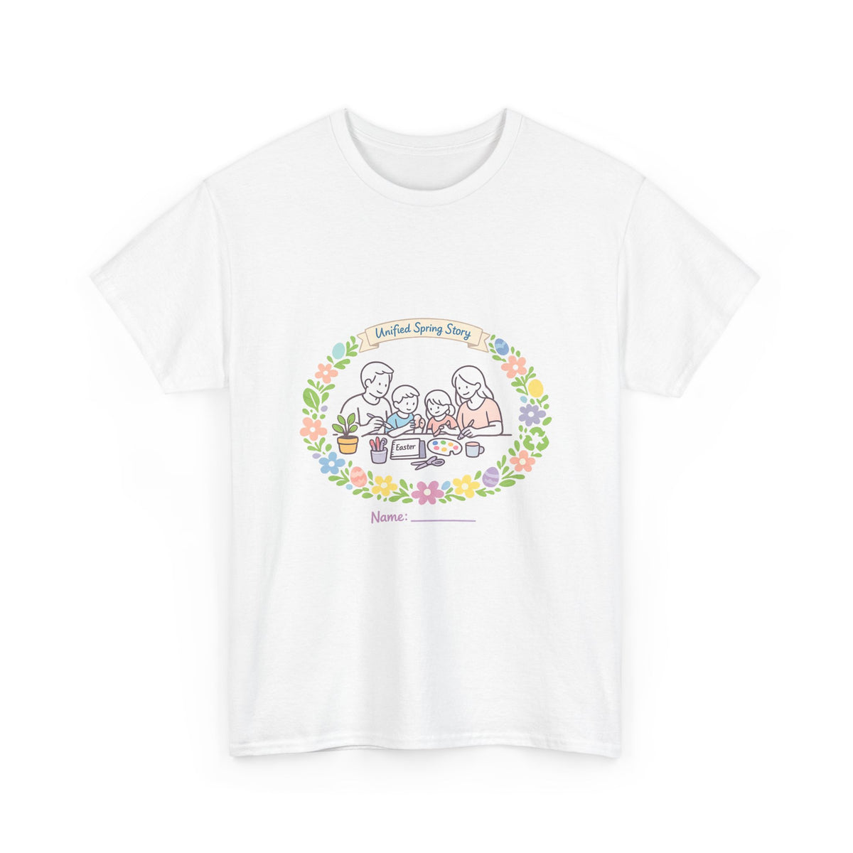 Easter Sunday Gift Shirt for Women - Spring Bunny Art