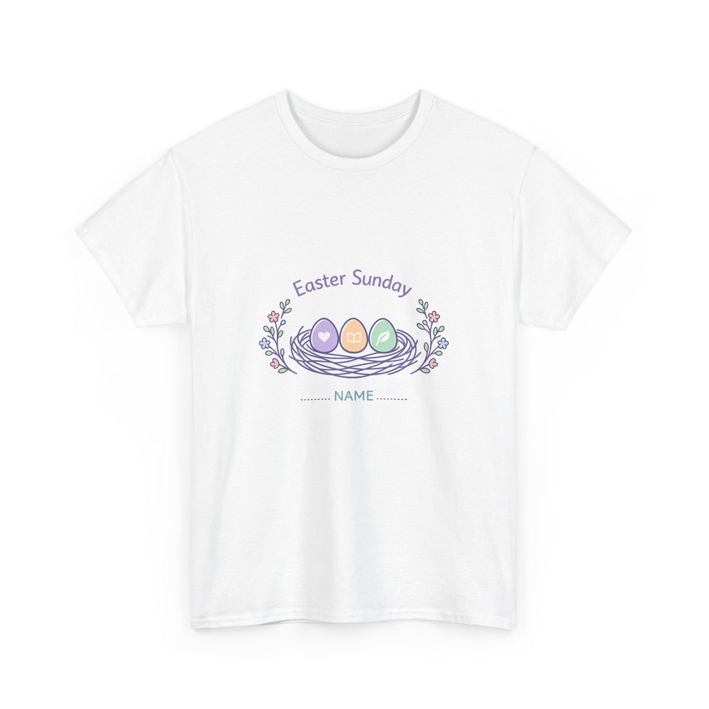 Easter Sunday Shirt for Christians - Floral Art Gift