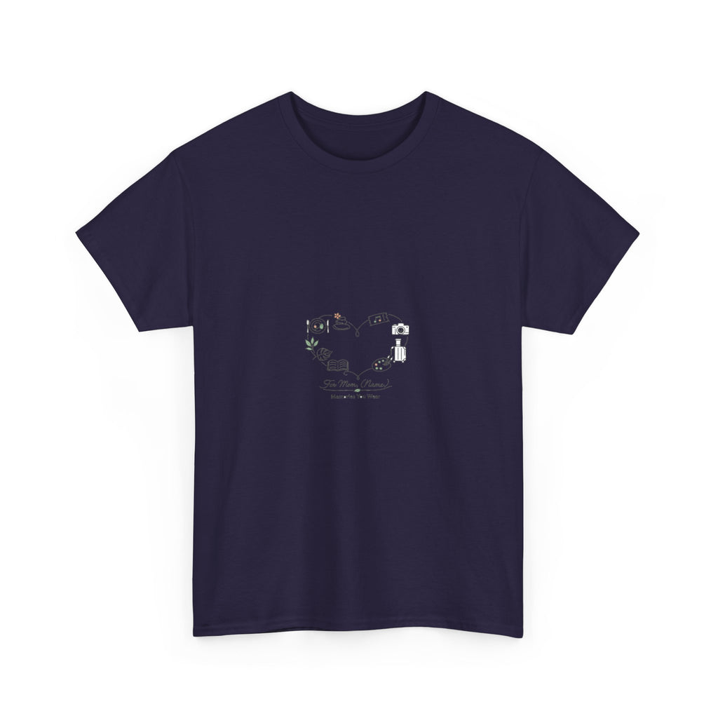 Mother's Day Graphic Tee for Moms - Floral Heart Design