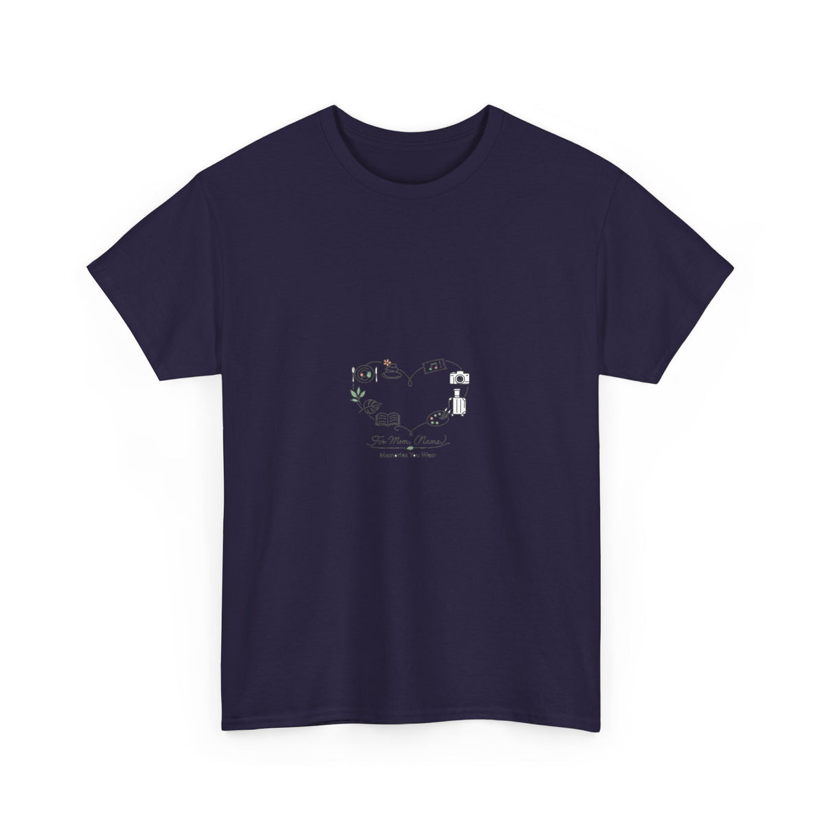 Mother's Day Graphic Tee for Moms - Floral Heart Design