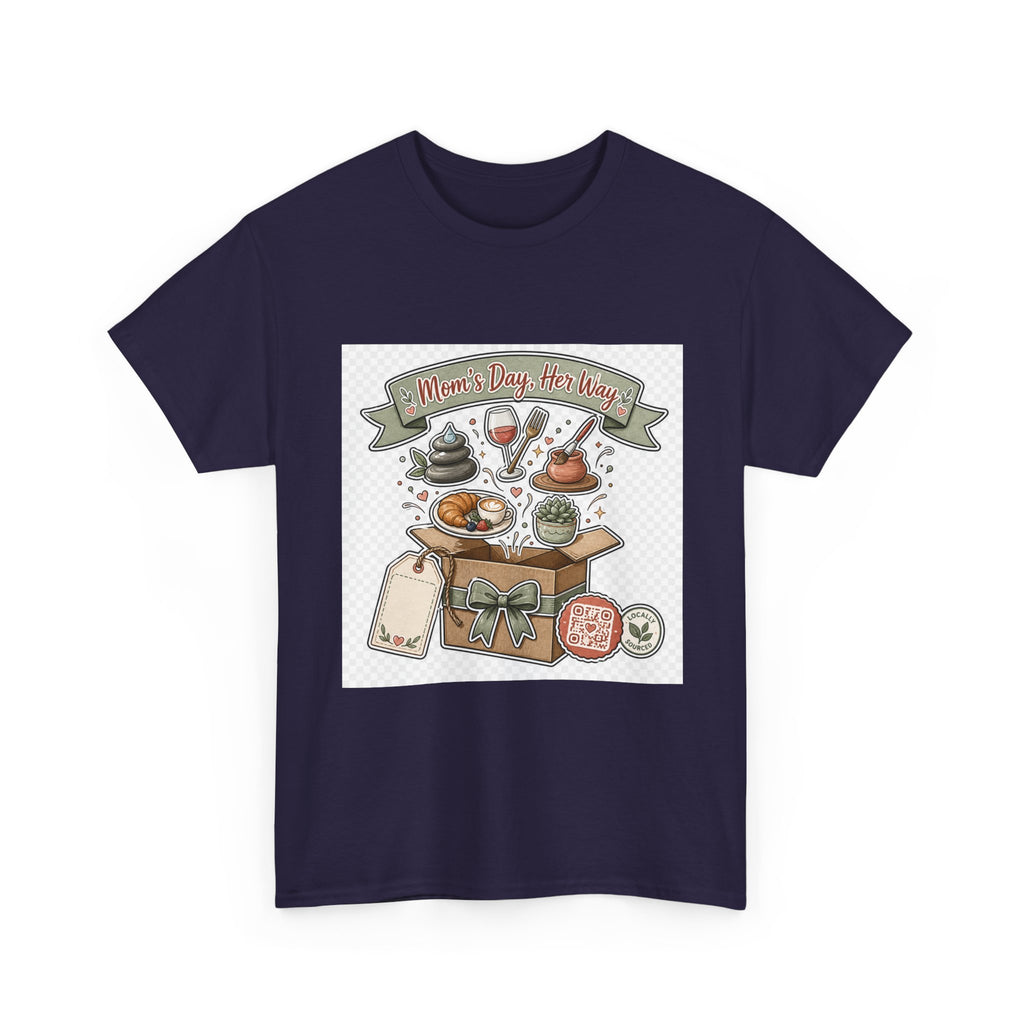 Mother's Day Shirt for Mom — Floral Heart & Script Gift Tee