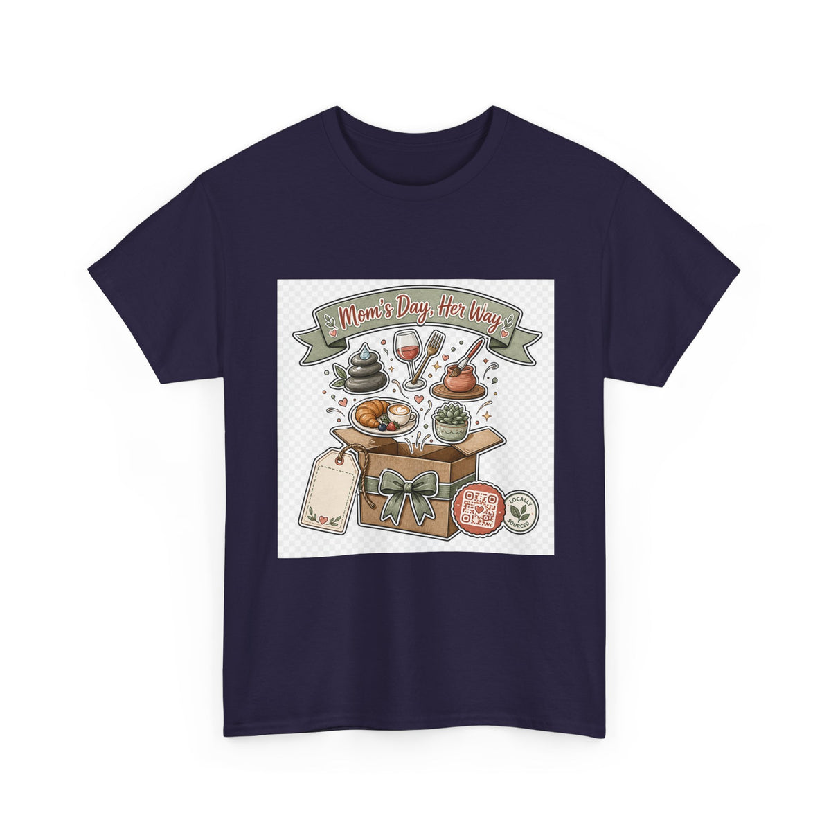 Mother's Day Shirt for Mom — Floral Heart & Script Gift Tee