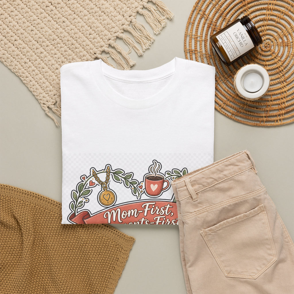 Mother's Day Floral Heart Tee — Perfect Mom Gift for Loving Moms