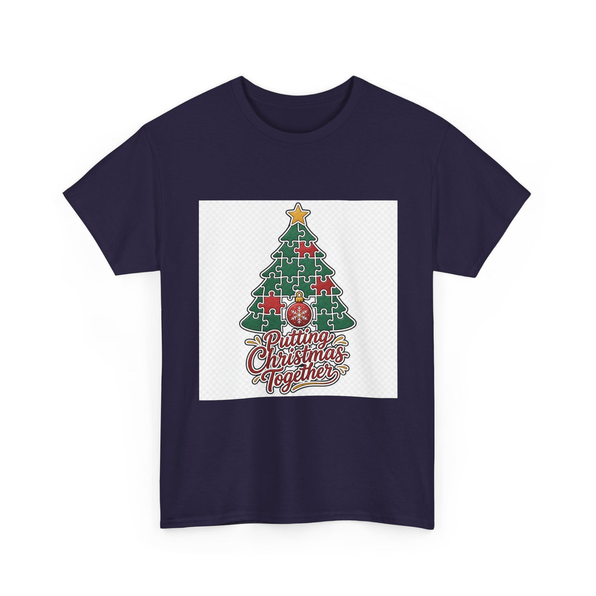 Christmas Day Graphic Tee for Family — Retro Snowman