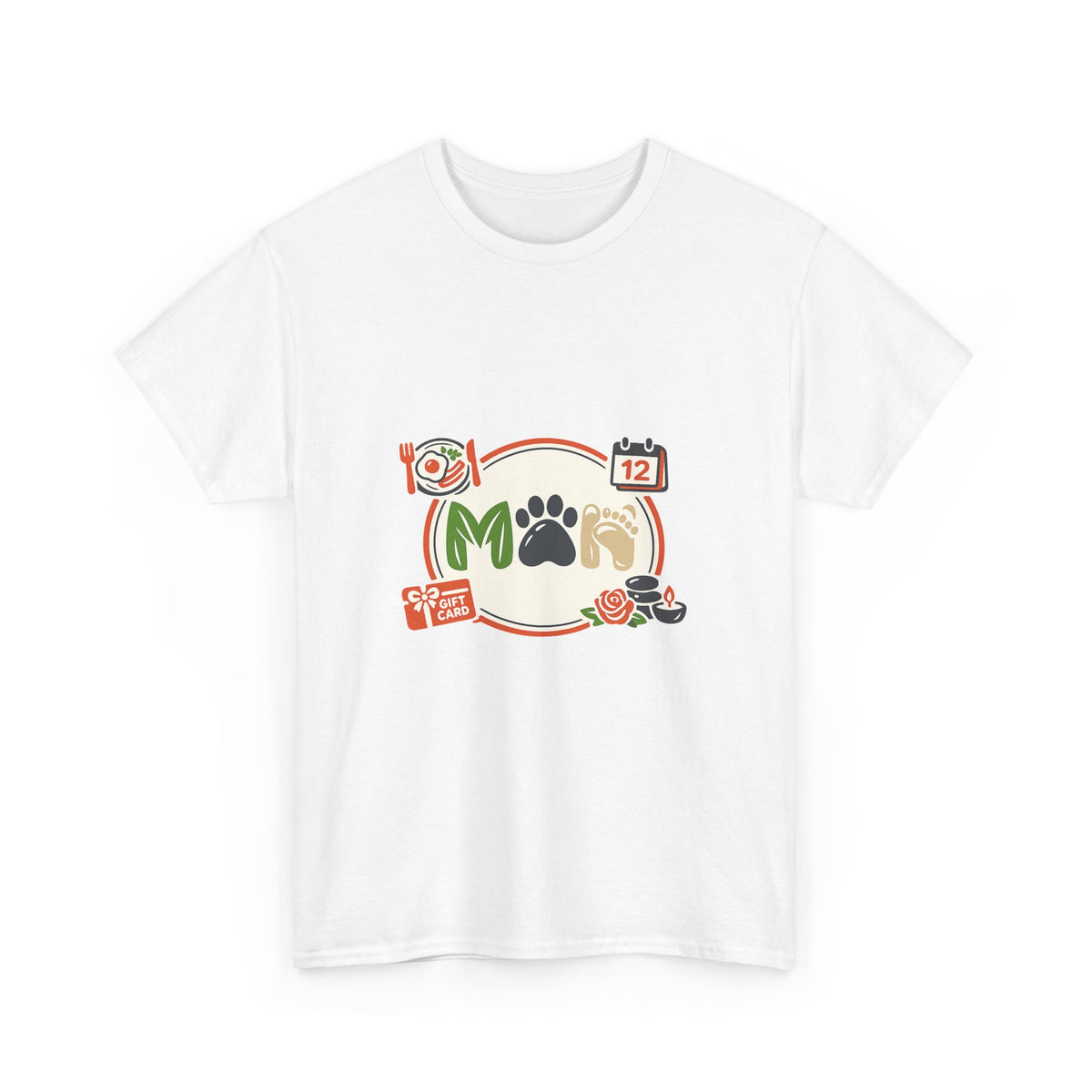 Mother's Day Shirt for Mom - Floral Heart Design Tee