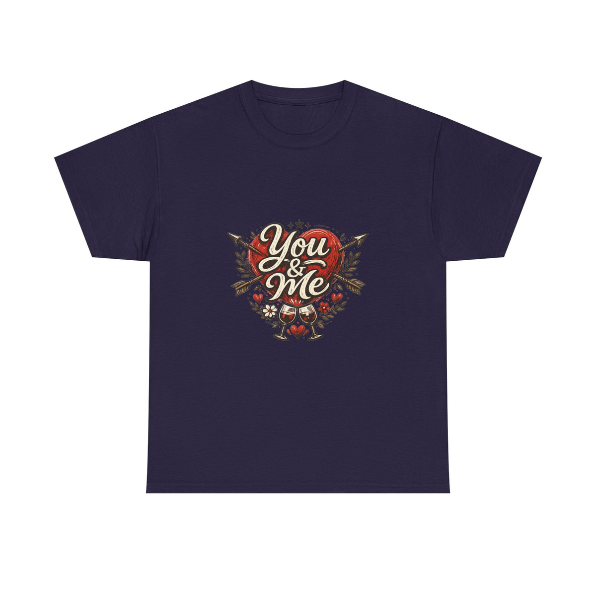 Valentine's Day Shirt for Him or Her — Geometric Heart Gift Tee