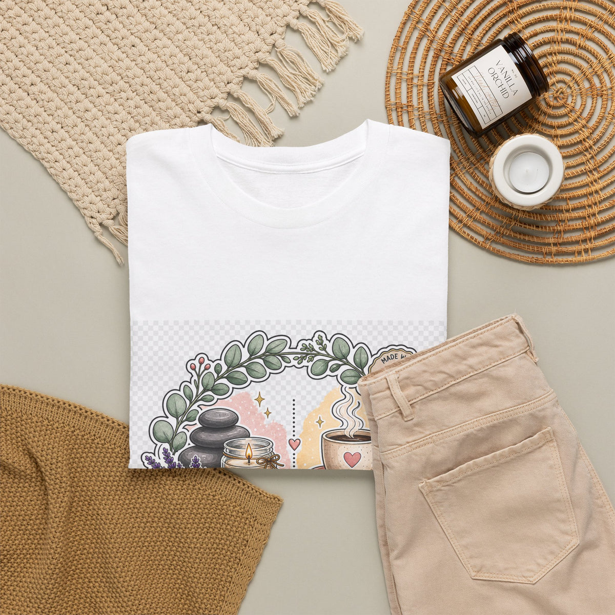 Mother's Day Floral Heart Tee for Mom — Gift Shirt