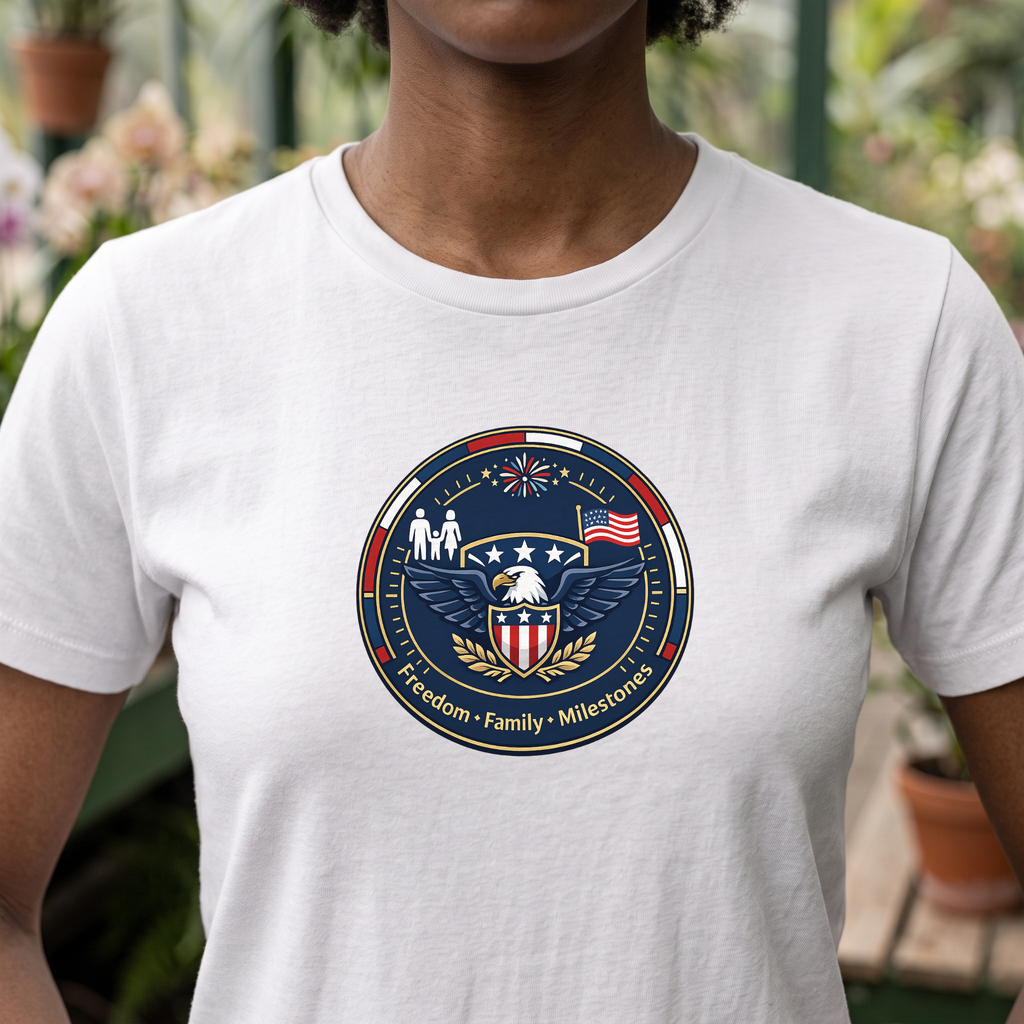 Independence Day Tee for Patriotic Fans Firework Flag Design