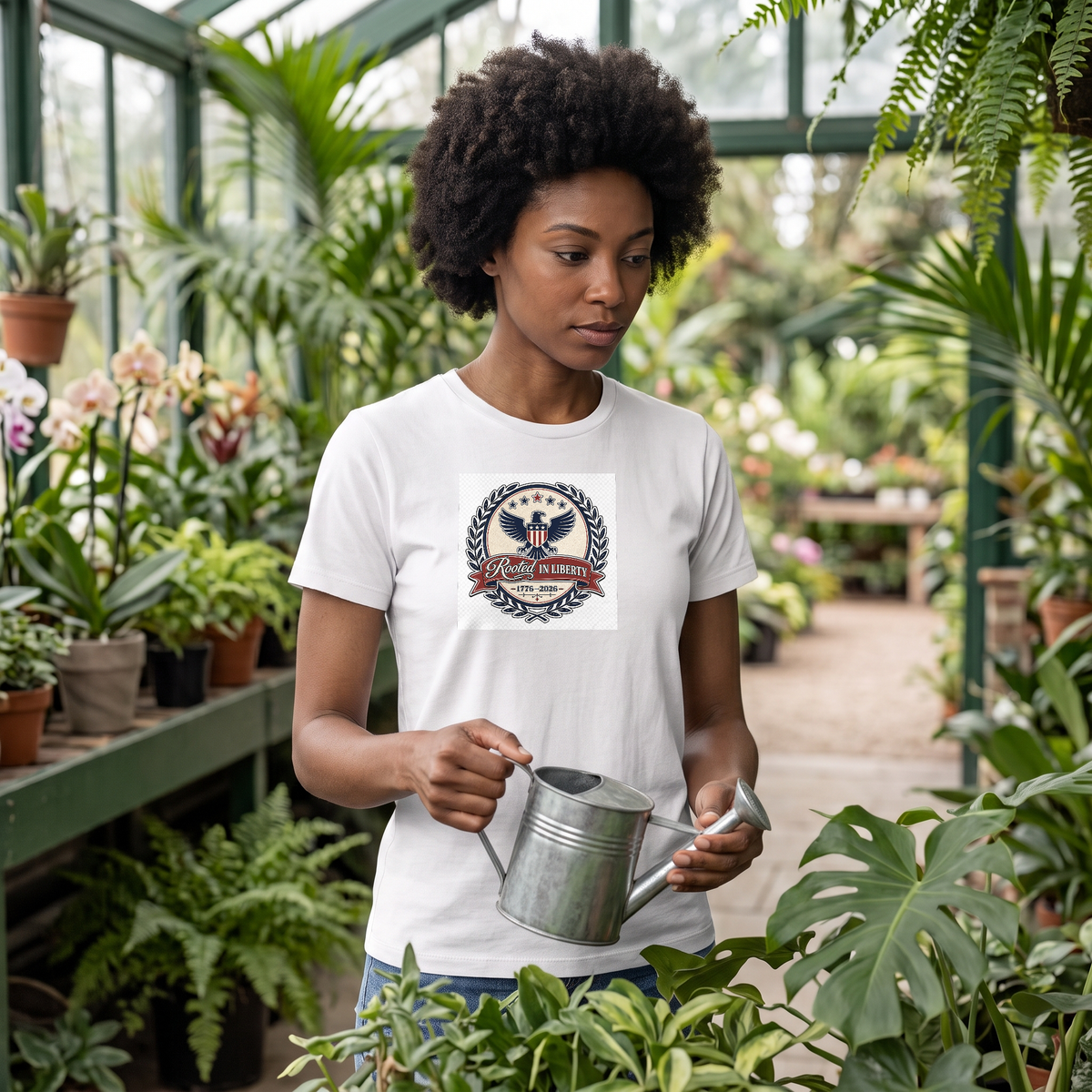 Independence Day Patriotic Flag Tee for Adults & Families - Lifestyle 7