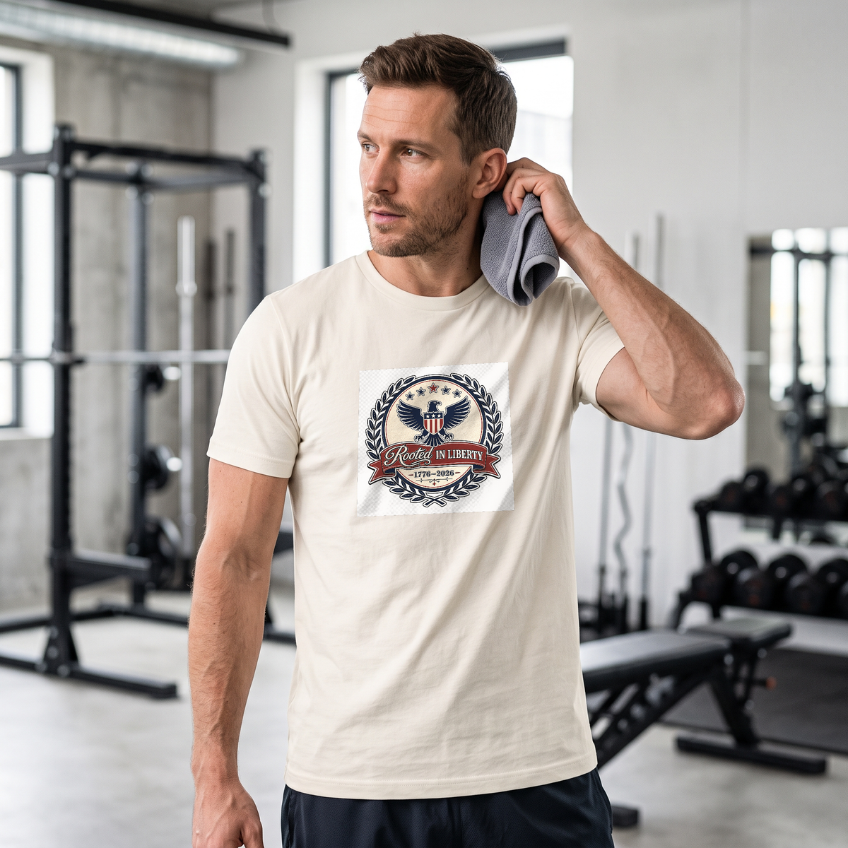Independence Day Patriotic Flag Tee for Adults & Families - Lifestyle 6