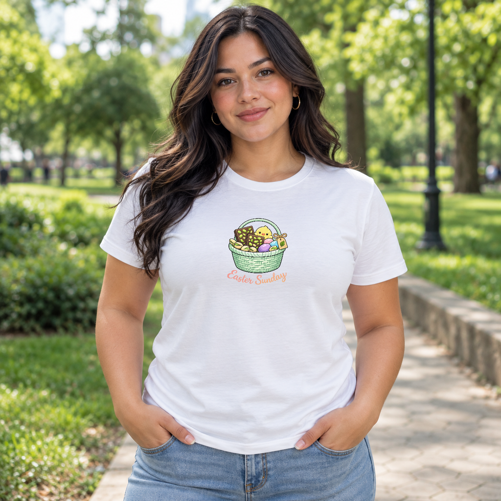 Easter Sunday Shirt for Adults & Family - Bunny & Eggs Art