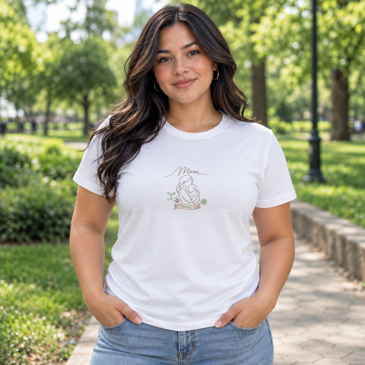 Mother's Day Floral Typography Tee for Moms | Heartfelt Gift Shirt