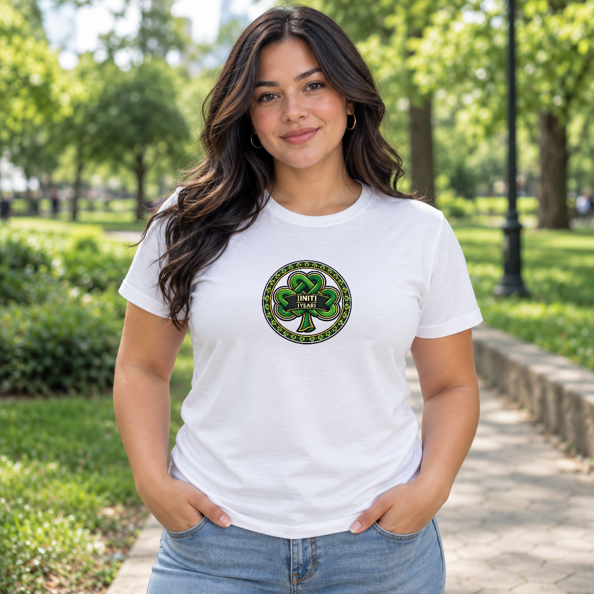 St. Patrick's Day Graphic Tee – Unisex Shamrock Design Gift - Lifestyle 1