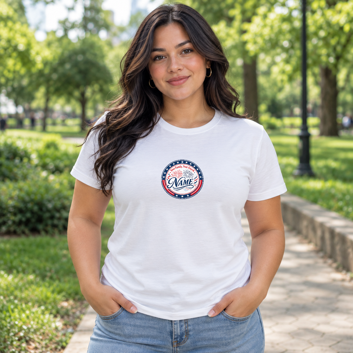 Independence Day Shirt for Families – Patriotic Fireworks Design