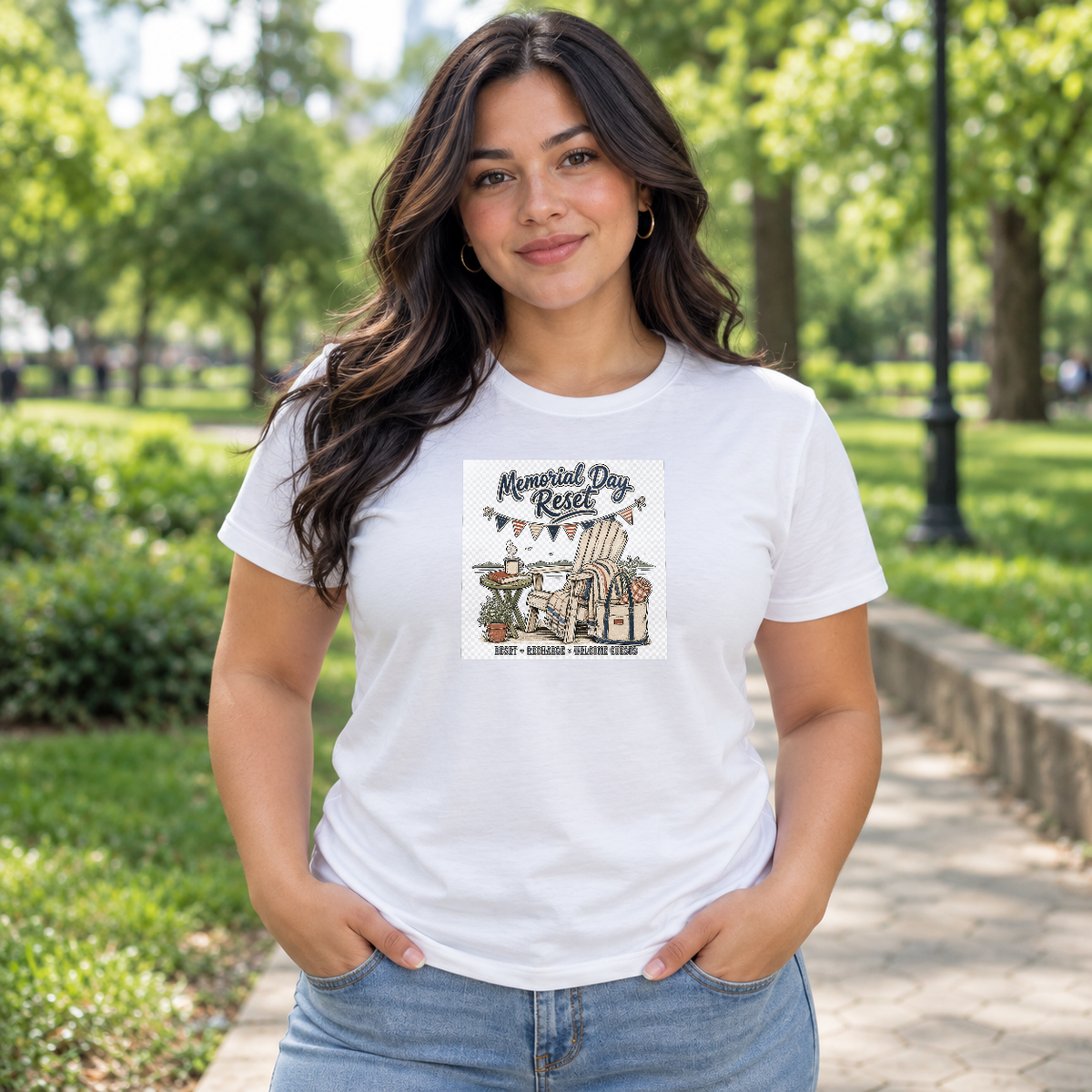Memorial Day Tribute Tee — Patriotic Shirt for Veterans & Families - Lifestyle 1