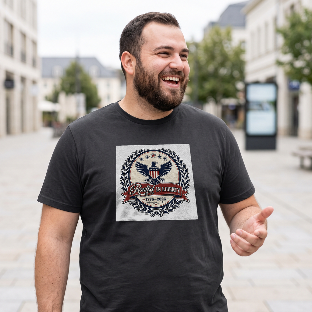 Independence Day Patriotic Flag Tee for Adults & Families - Lifestyle 5