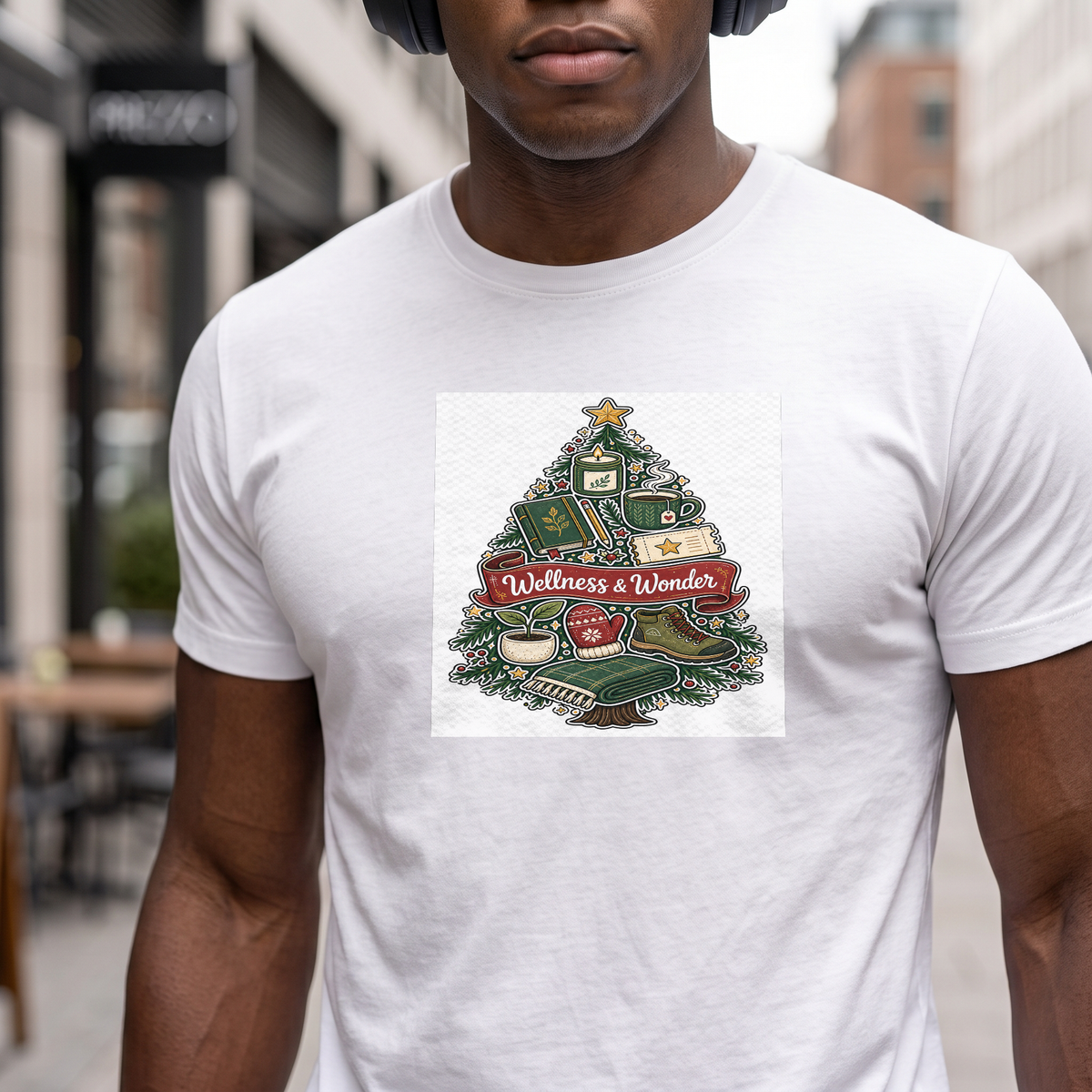 Christmas Day Retro Snow Globe Tee for Cozy Holiday Gifts - Lifestyle 8