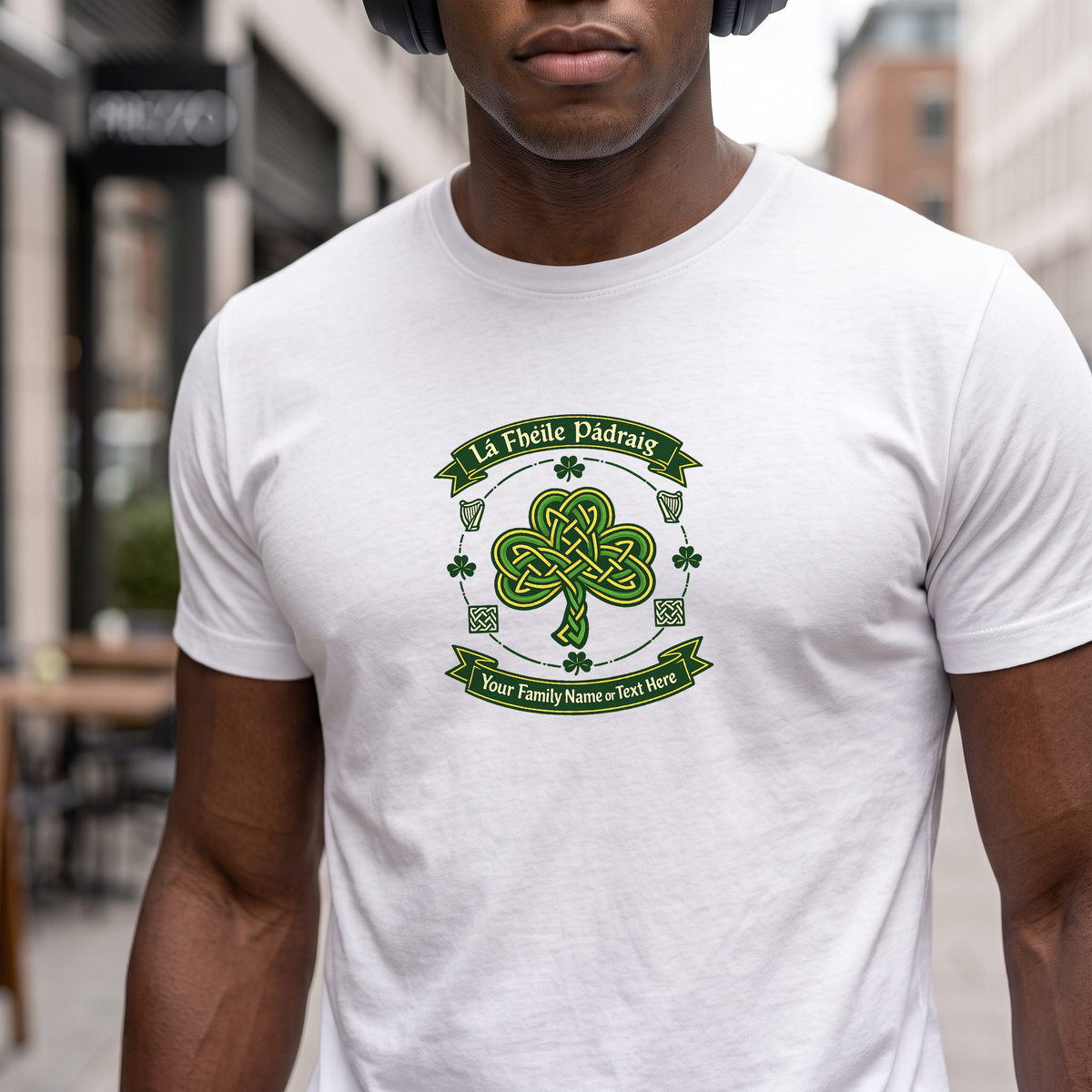 St. Patrick's Day Shirt for Him or Her - Shamrock Design Tee