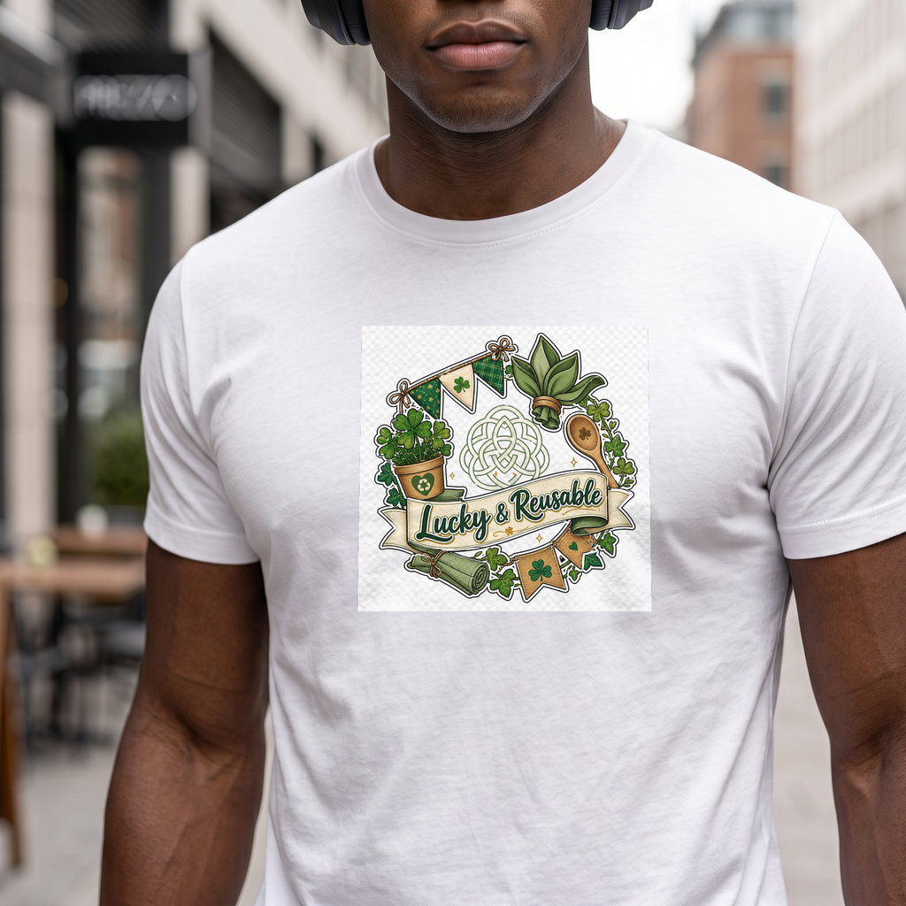 St. Patrick's Day Lucky Shamrock Tee for Men & Women - Lifestyle 8
